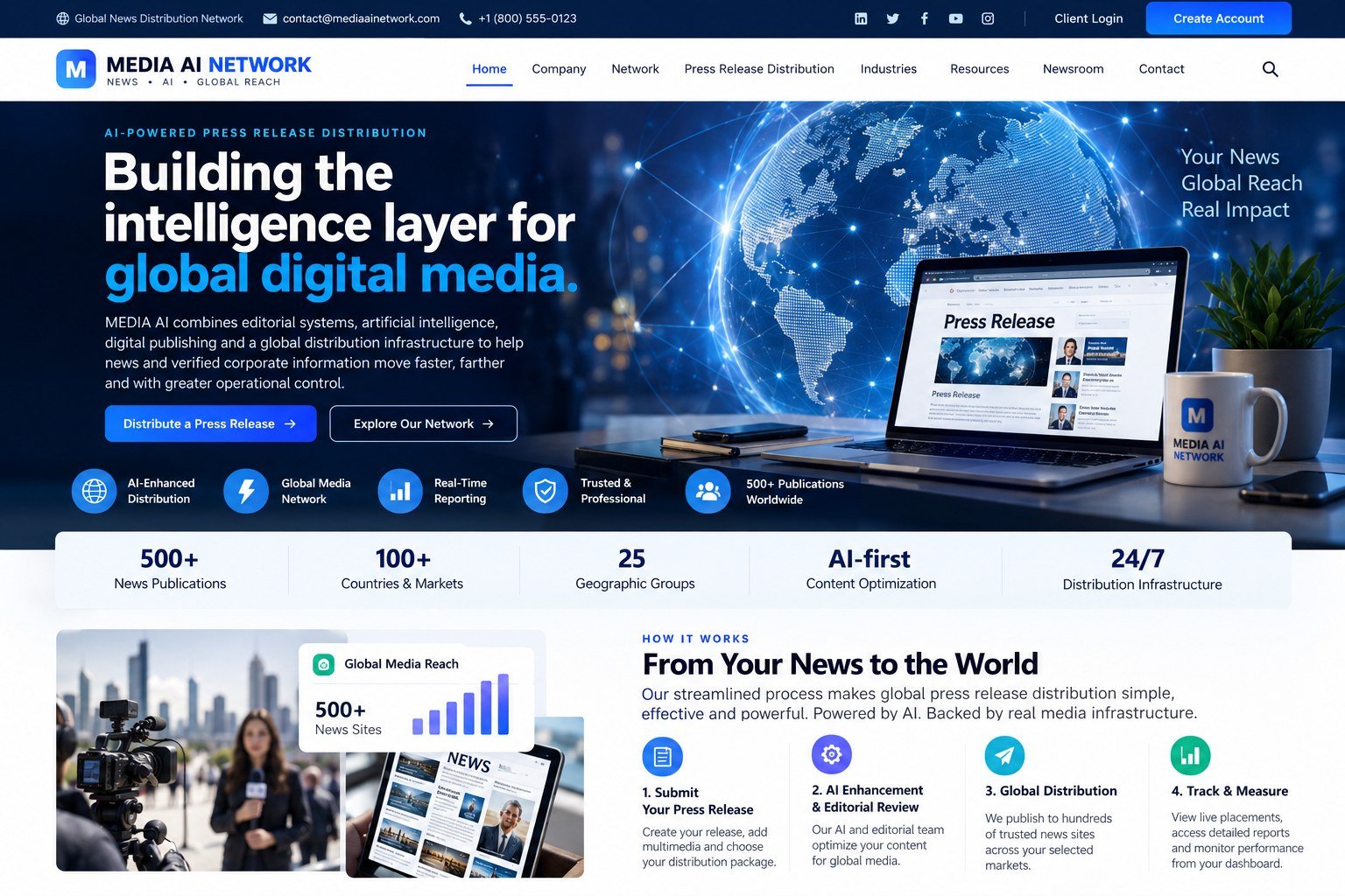 MEDIA AI Network platform concept preview